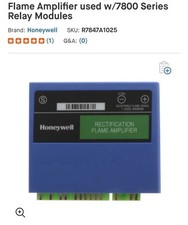 Honeywell Rectification Flame Amplifier R7847 A1033 