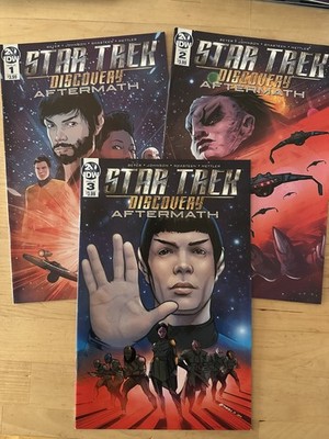 STAR TREK DISCOVERY AFTERMATH IDW COMIC BOOK 2019 FULL SET USA 1 2 3 1-3