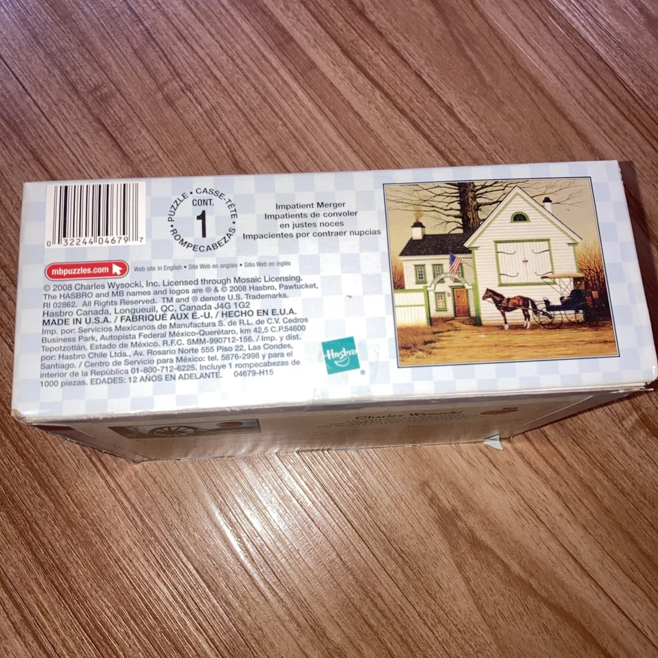 Charles Wysocki Americana 1000 piezas Puzzle Impaciente Fusión Hasbro Completo Foto 2 de 4