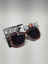 Foster Grant Sunglasses For Girls Purple Cheetqh Print Black Lens