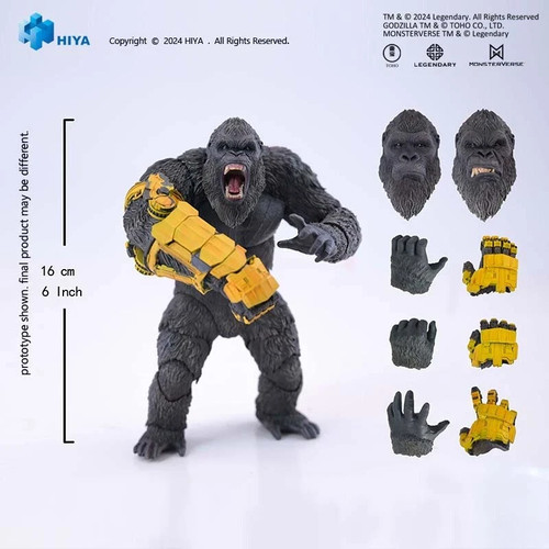 Figura de acción guantes mecánicos HIYA Godzilla x Kong: The New Empire King Kong - Imagen 9 de 9