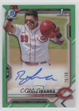 2021 Bowman Draft Chrome Pick Green Refractor 78/99 Ruben Ibarra Auto 4z8