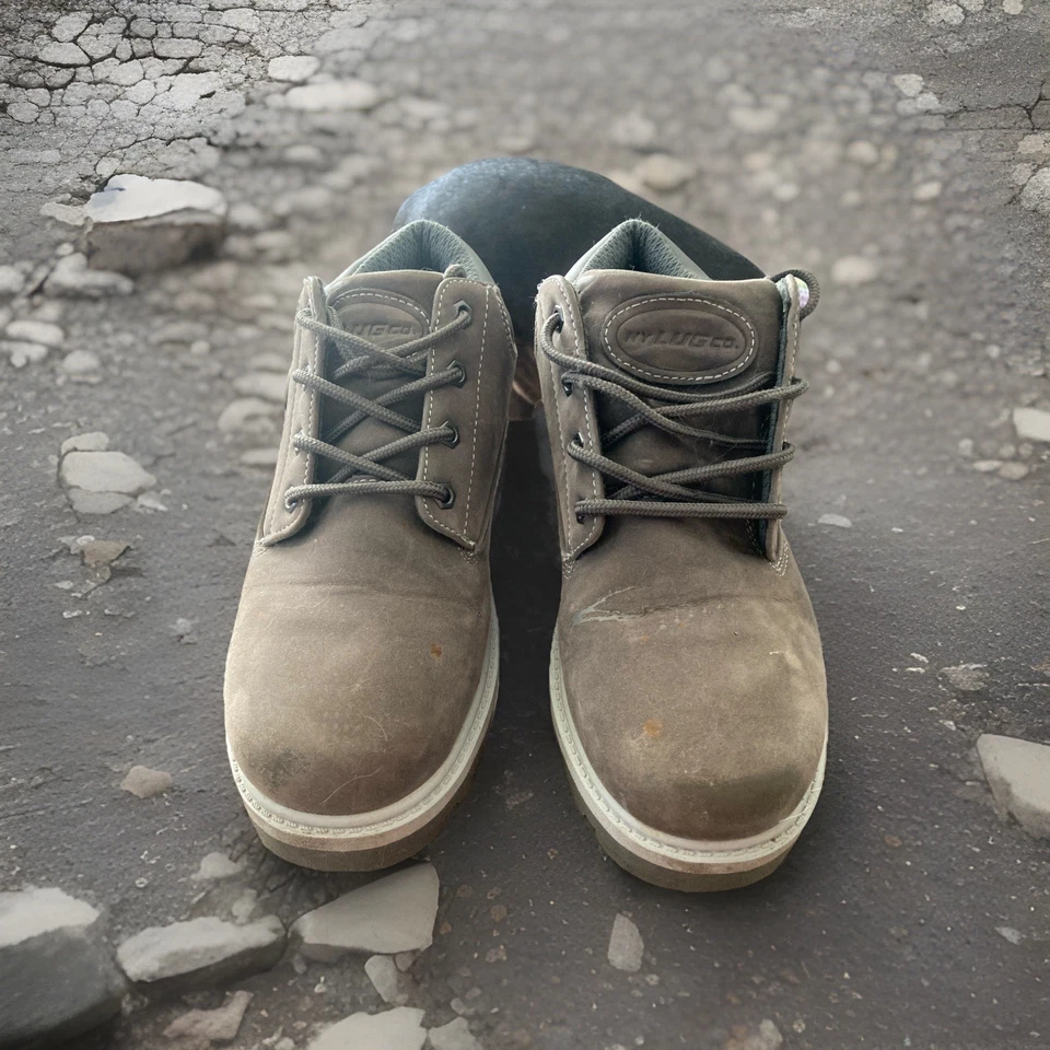 Lugz Hombres Empire Lo WR Gris/Carbón Talla 9 1/2 Antideslizante Resistente al Agua Foto 3 de 4