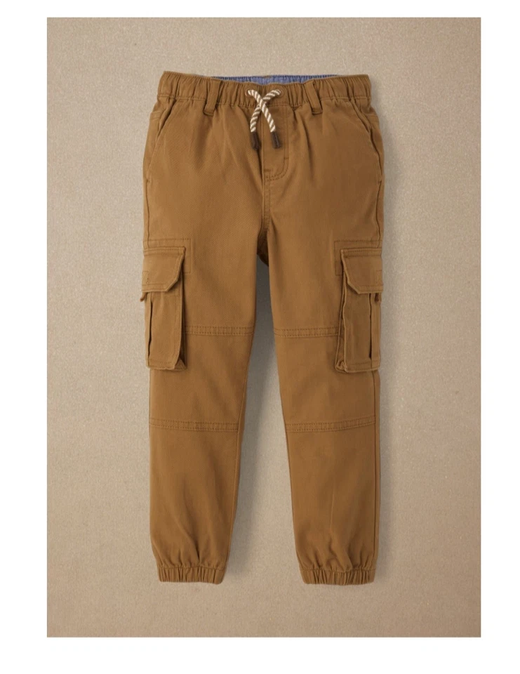 Calça jogger masculina cargo chifre marrom tamanho 7 - Imagem 2 de 4