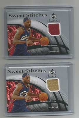 LEBRON JAMES SWEET STITCHES SWEET SHOT PAIR! GOLD AND RED! VERY NICE COMBO!