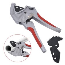 Ratcheting Plastic Pipe Cutter for PVC PEX Water Tubing Heavy-Duty Up To 42mm UK