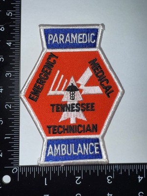 Emergency Medical Technician Paramedic Ambulance Tennessee TN Patch Obsolete