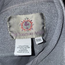 Territory Ahead Men Gray LongSleeve XXL Pullover Sweater 73 Cotton/50 Poly/7Flax