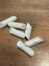 Vintage Antique Bakelite Or Celluloid Beige Toggle Buttons Lot Of 6 Old Stock