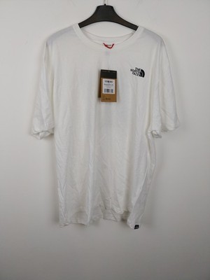 The North Face T-Shirt Herren Gr. XXL Weiß Redbox Logo Kurzarm Tee