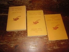 A VOIR ! LOT 3 ANCIENS ROMANS " COLLECTION LE MASQUE "  1939/59