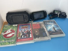 PSP 1001 Console W/Movie Bundle Charger And Cary Case Tested 