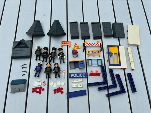Vintage Playmobil Set 3085: Police Adventure — Police Station Incomplete