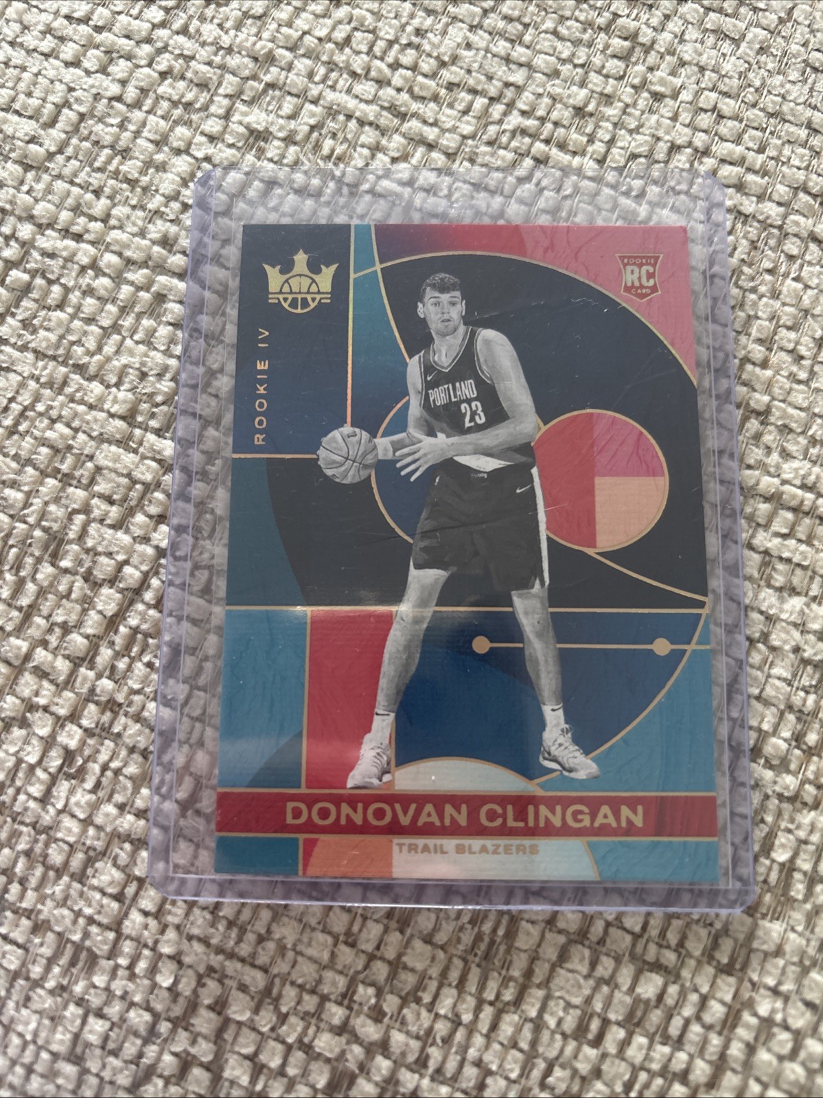 Donovan Clingan 2024-25 Panini Court Kings Rookie IV Level 4 RC SP #214