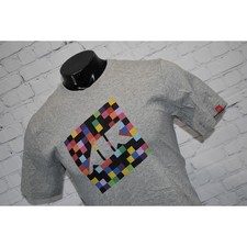 Nike AIR T-Shirt Mens Size Medium Gym Athletic Gray Block Design