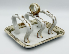Antique Nippon Hand Painted Toast Rack Holder...