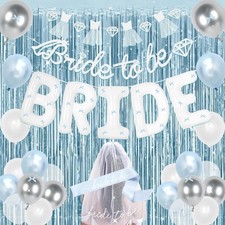 Holkcog Blue Bachelorette Party Decorations, Bride to Be Bridal Shower Decora...