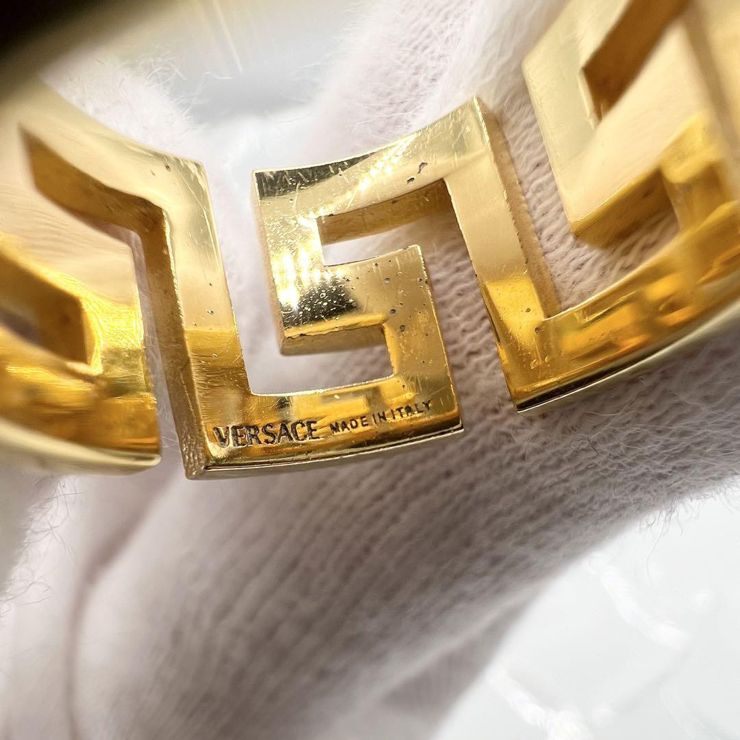 VERSACE Medusa Greek Ring Gold US4 Accessory Simple Stylish From  