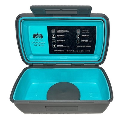 Toadfish 1139 Stowaway Dry Box W/smart Grip & Cell Phone Tray Insert