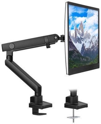 Mount-It! Single Monitor Arm Desk Mount for 24-32 Inch Computer Screens, Full...