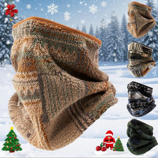 Men's Neck Gaiter Warmer Fleece Ski Mask Cover Hunting Mask Winter Cold Weather