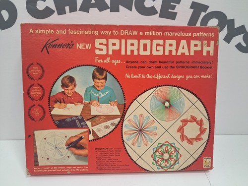 Vtg 1967 Kenner's New Spirograph Drawing Set Box Kit No. #401 Complete 