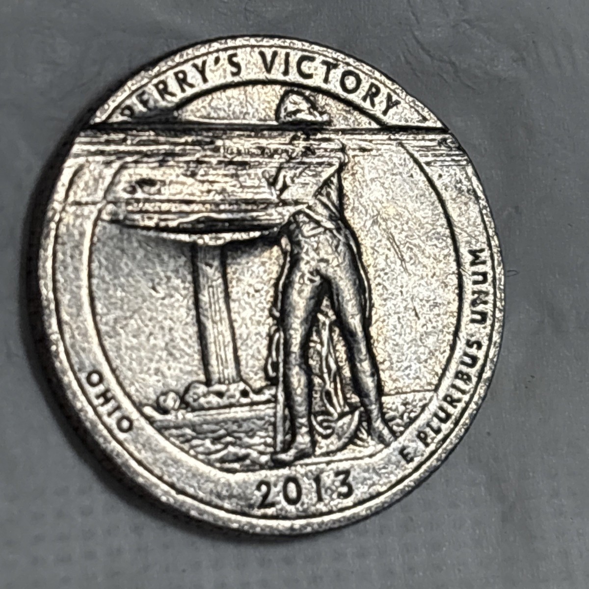 2013-D Perry's Victory Quarter-Rare Chrome Annealing & Die Strike
