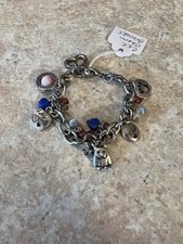 Cute Metal Charm Bracelet Cats, 7  Long.
