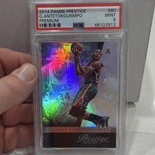 Panini Prestige 2014-15 Giannis Antetokounmpo Premium #80 PSA 9 Basketball Card