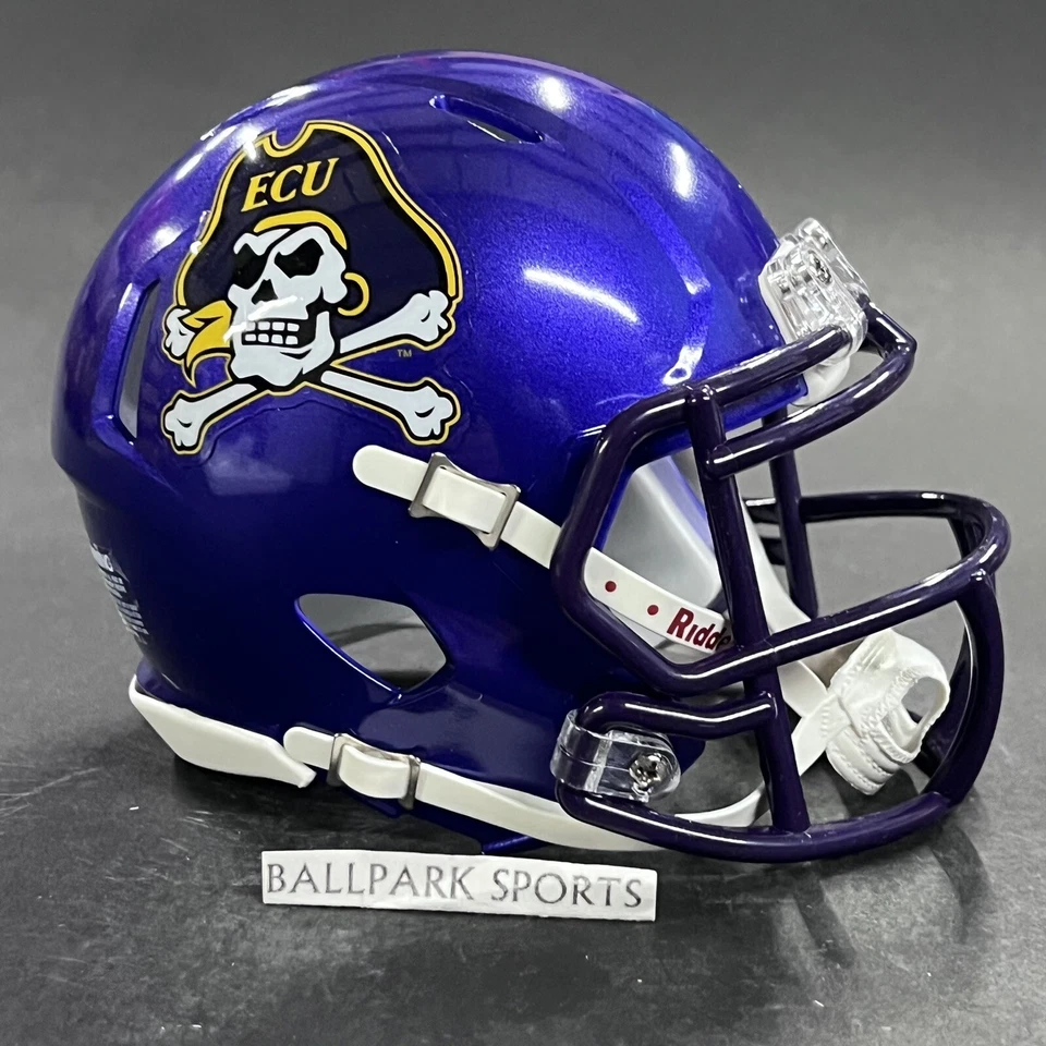 Мини-шлем East Carolina Pirates Speed Riddell NCAA лицензированный совершенно новый! - Изображение 2 из 4