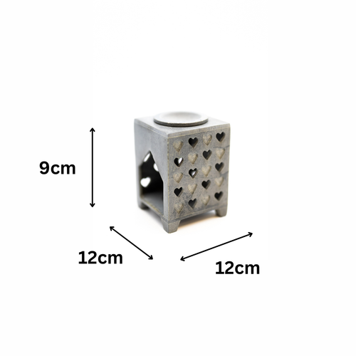 Oil Burner Wax Warmer Heart Soapstone Scent Oil Wax Melts Fragrance Gift - Picture 17 of 24
