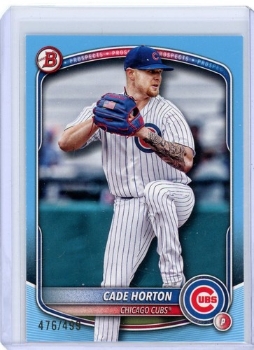 Cade Horton 2025 Bowman Sky Blue 476/499 Cubs