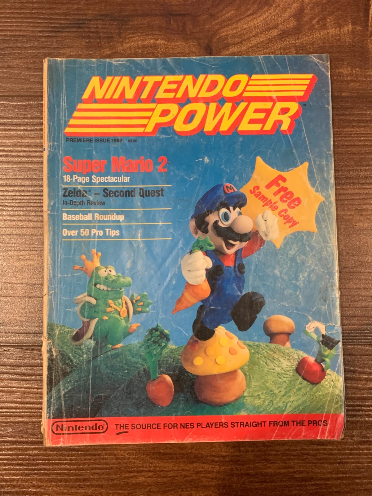Nintendo Power Magazine Volume 1 July August 1988 First Issue Mario 2