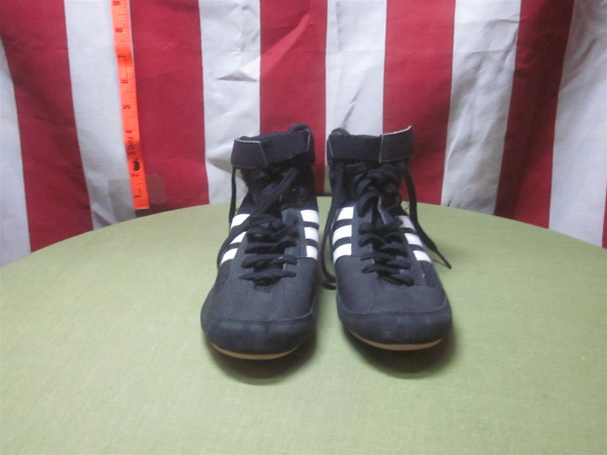 Adidas Youth HVC 2 Wrestling Shoes Sneakers AQ3327 Black White Size 4.5 Y Adidas Youth HVC 2 Wrestling Shoes Sneakers AQ3327 Black  main image 4