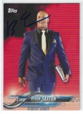 Byron Saxton Signed 2018 Topps WWE Card #19