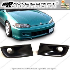 For 92-95 Honda Civic Eg Eg6 Front Bumper Jdm Air Duct Vent Urethane Black Js For 92-95 Honda Civic Eg Eg6 Front Bumper Jdm Air Duct Vent Urethane Black Js