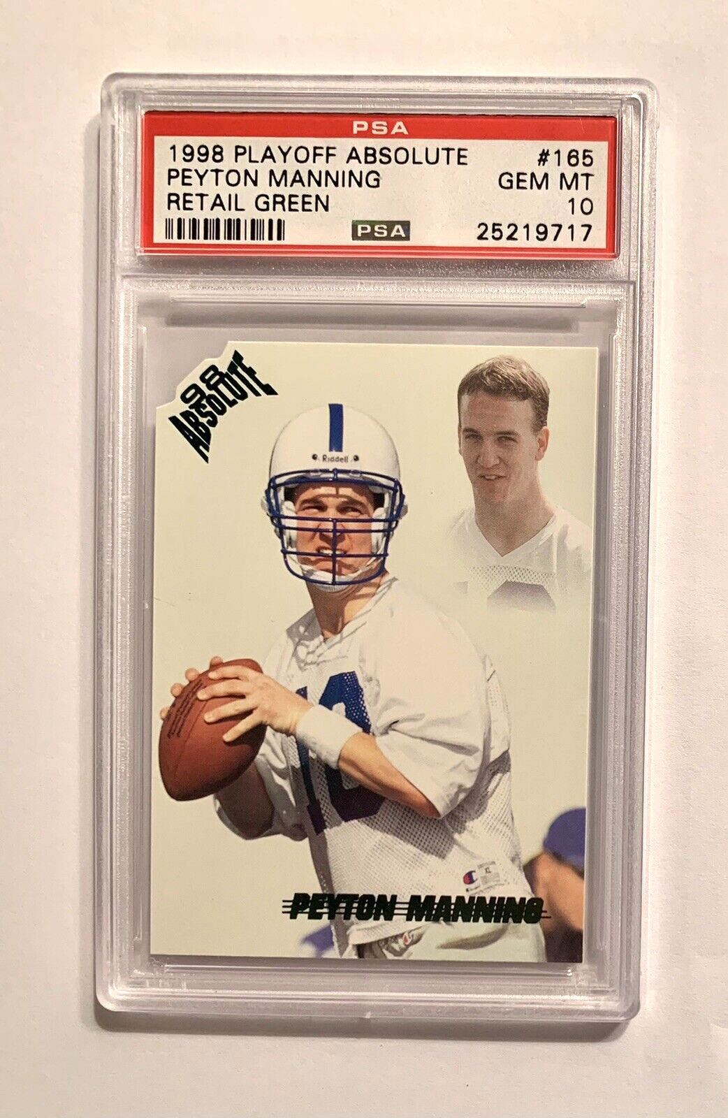 Peyton Manning Playoff Absolute Retail #165 Green