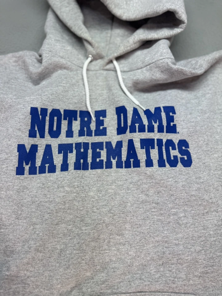 男式大号(42-44)巴黎圣母院数学连帽运动衫 Hanes 出品 — 第 2/4 张图片