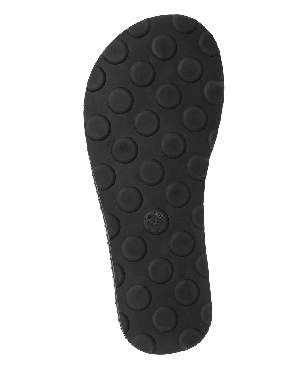 サンダル MOSCHINO Men Sandals MB10162G0M GA0000 BLACK Moschino EN | Men's designer sandals and mules