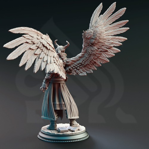 DM Stash Miniatures Tiefling Masculino Divino Hechicero Mago Lanzador Brujo DnD D&D - Imagen 2 de 3