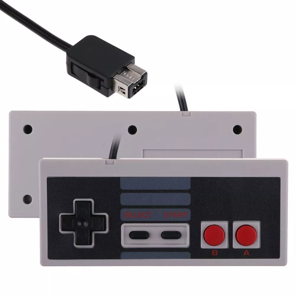 1 NES Mini Classic Controller with 2 Pack of 10ft Extension Cable for NES  Classic, SNES Classic, Wii and Wii U Controller 