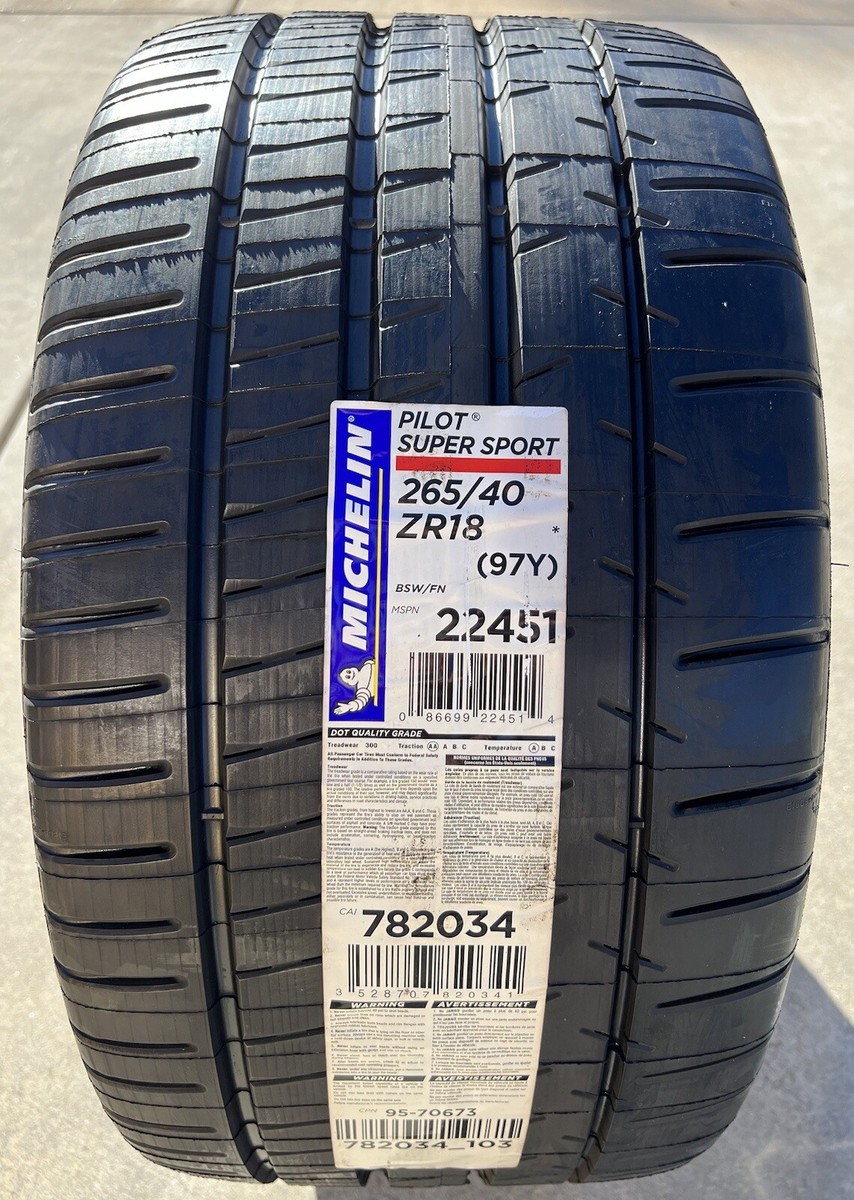 Michelin Pilot Super Sport 265/40R18 Tire for sale online | eBay
