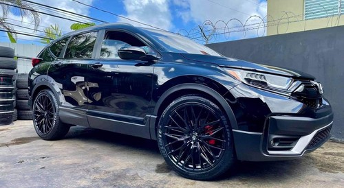 22" Inch BLACK Lexani Aries STAGGERED 5x112 Audi Benz BMW Wheels Rims - Picture 5 of 6