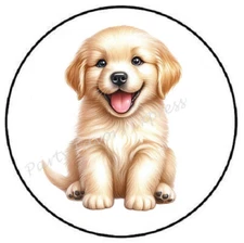 GOLDEN RETRIEVER DOG ENVELOPE SEALS LABELS STICKERS PARTY FAVORS