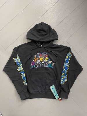Off-White c/o Virgil Abloh Graffiti Print Graff-Pupp Hoodie