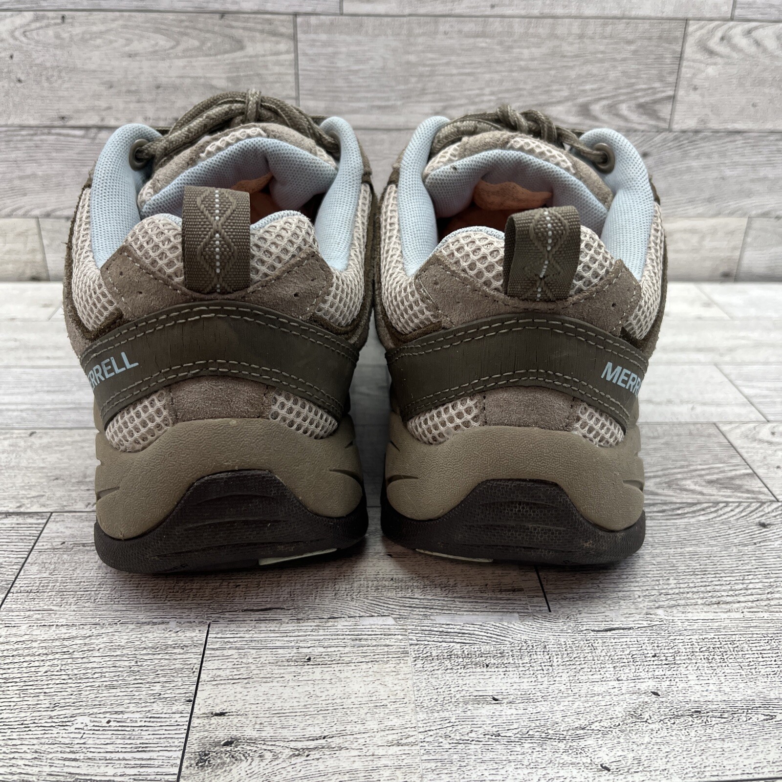 Merrell Hilltop scarpe da trekking trail marrone marrone chiaro impermeabili donna taglia 9