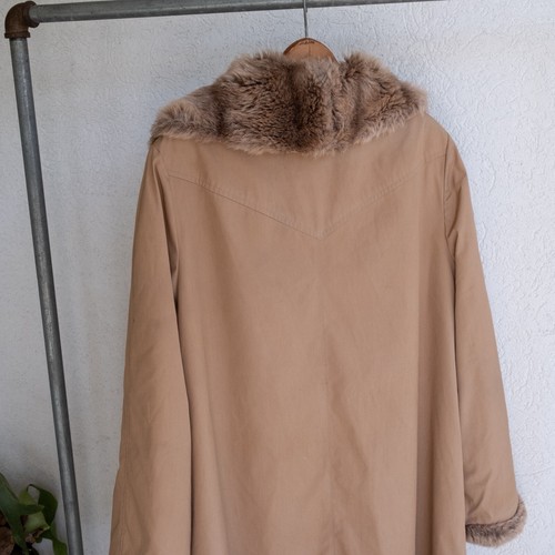 Vintage Forecaster of Boston Faux Fur Lined Trench Coat With Twist Buttons - Picture 9 of 23