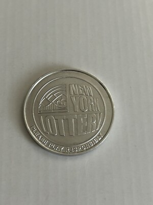 New York State Lottery Instant Lotto Scratch Coin Token Free Shipping ...