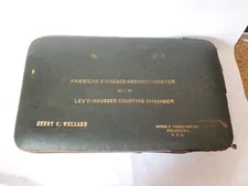 antique 1920's American Standard Haemacytometer w/ Levy hausser counting chamber