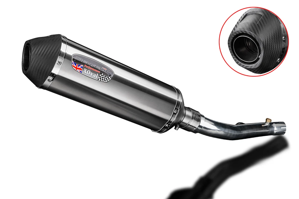 本田 CBR600 F4I 2001 - 2006 一脚蹬 13.5 英寸 X-Oval 不锈钢排气消声器套件 — 第 2/4 张图片